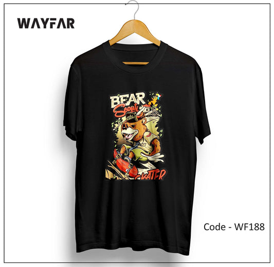 Full Color Streetwear Front Print Unisex Tee | WF188