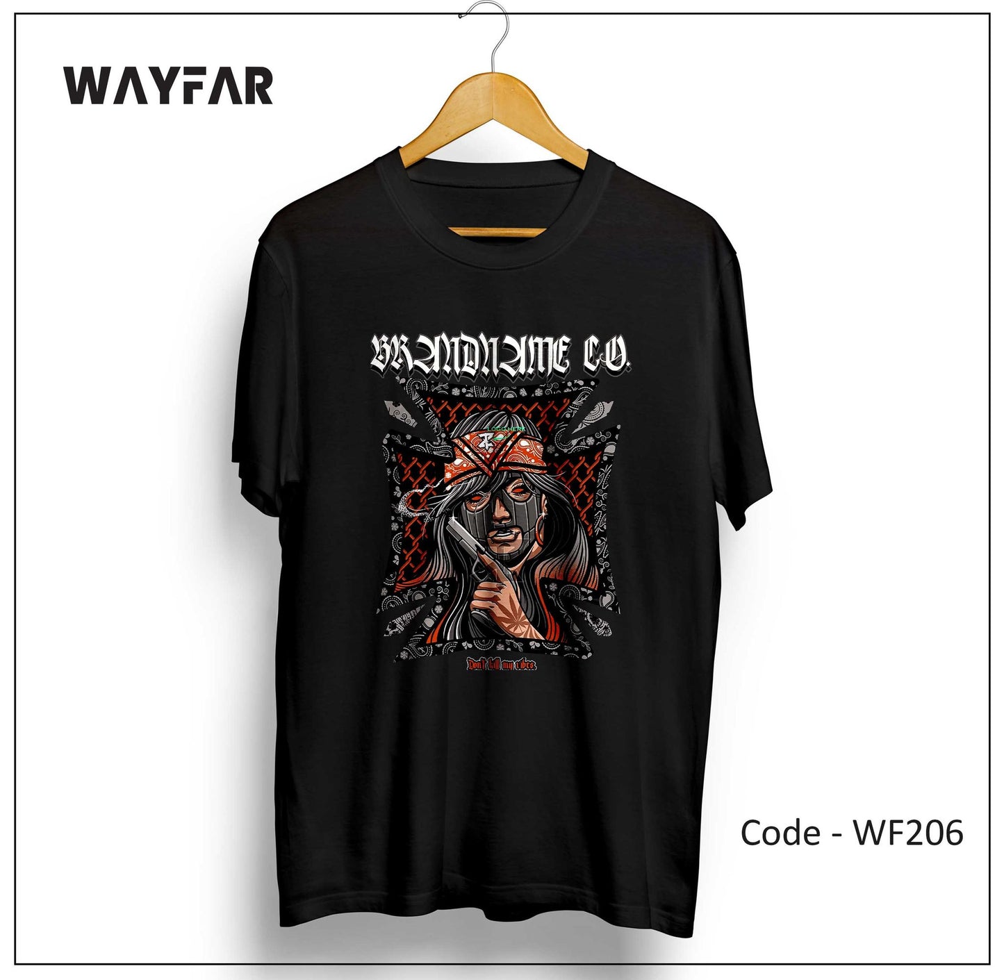 Full Color Streetwear Front Print Unisex Tee | WF206