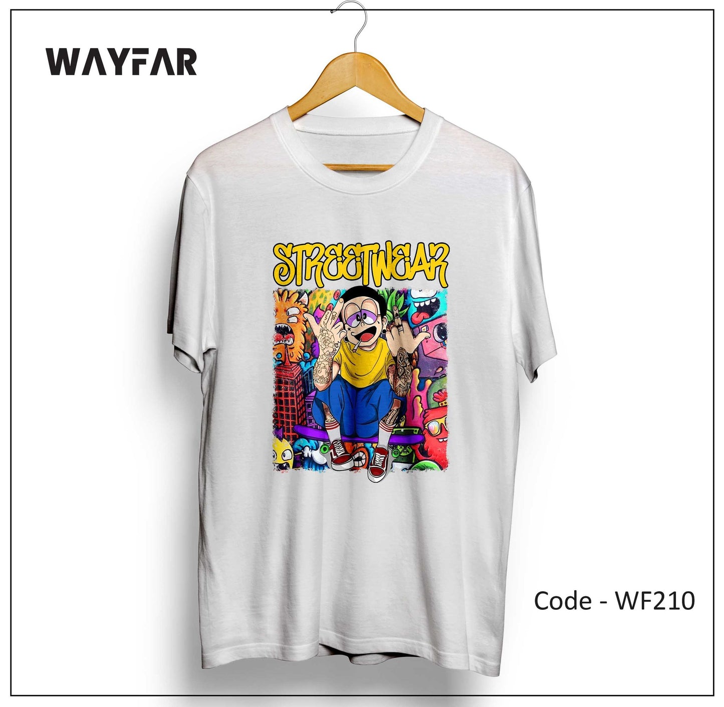 Full Color Streetwear Front Print Unisex Tee | WF160