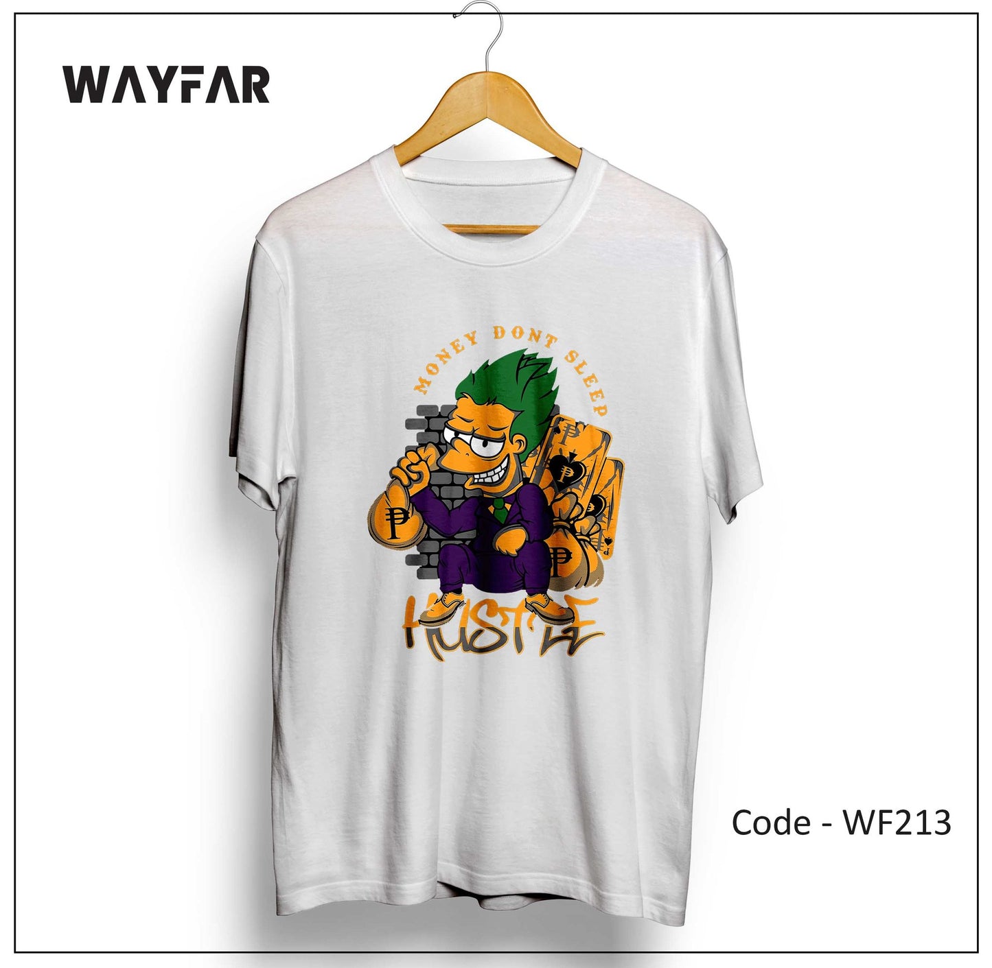 Full Color Streetwear Front Print Unisex Tee | WF163