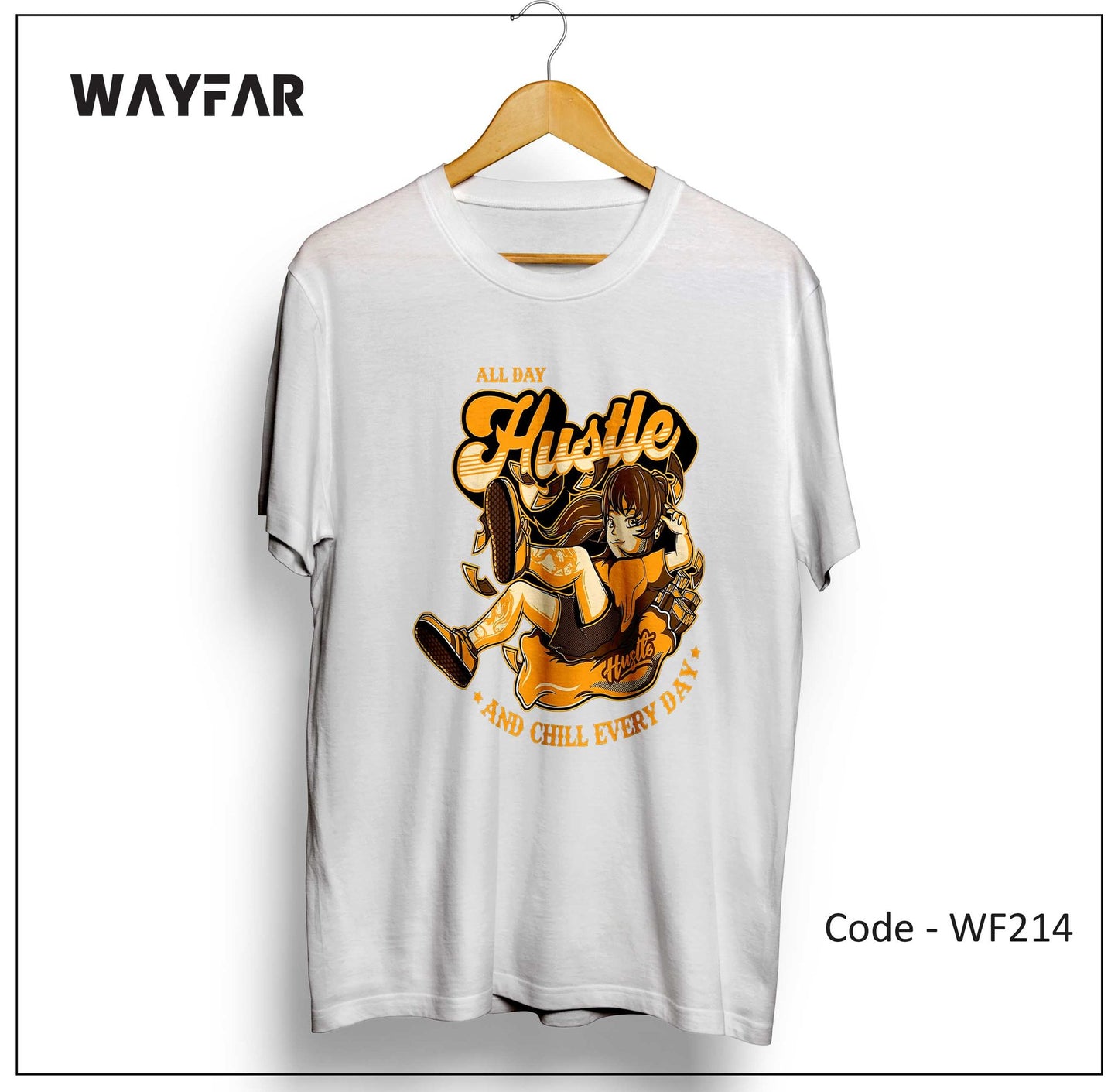 Full Color Streetwear Front Print Unisex Tee | WF164