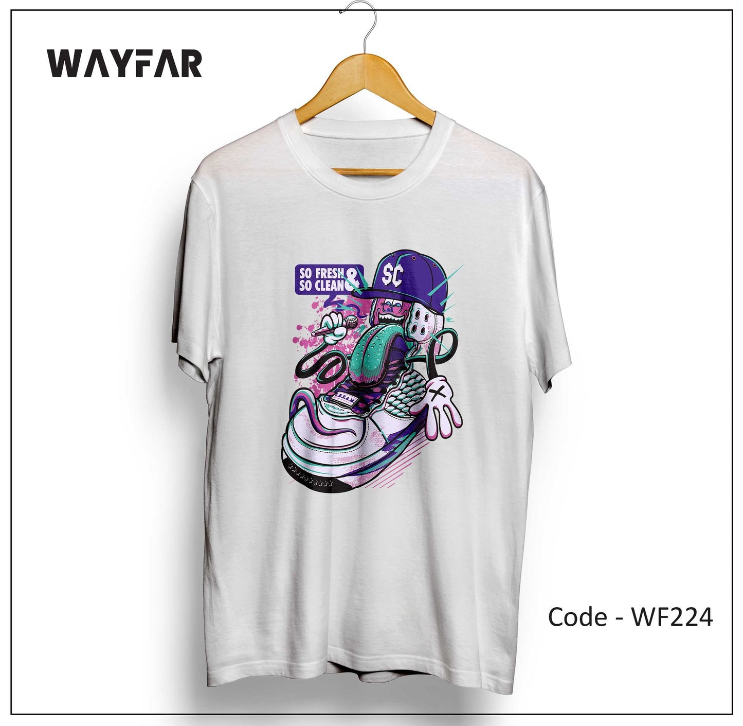 Full Color Streetwear Front Print Unisex Tee | WF174
