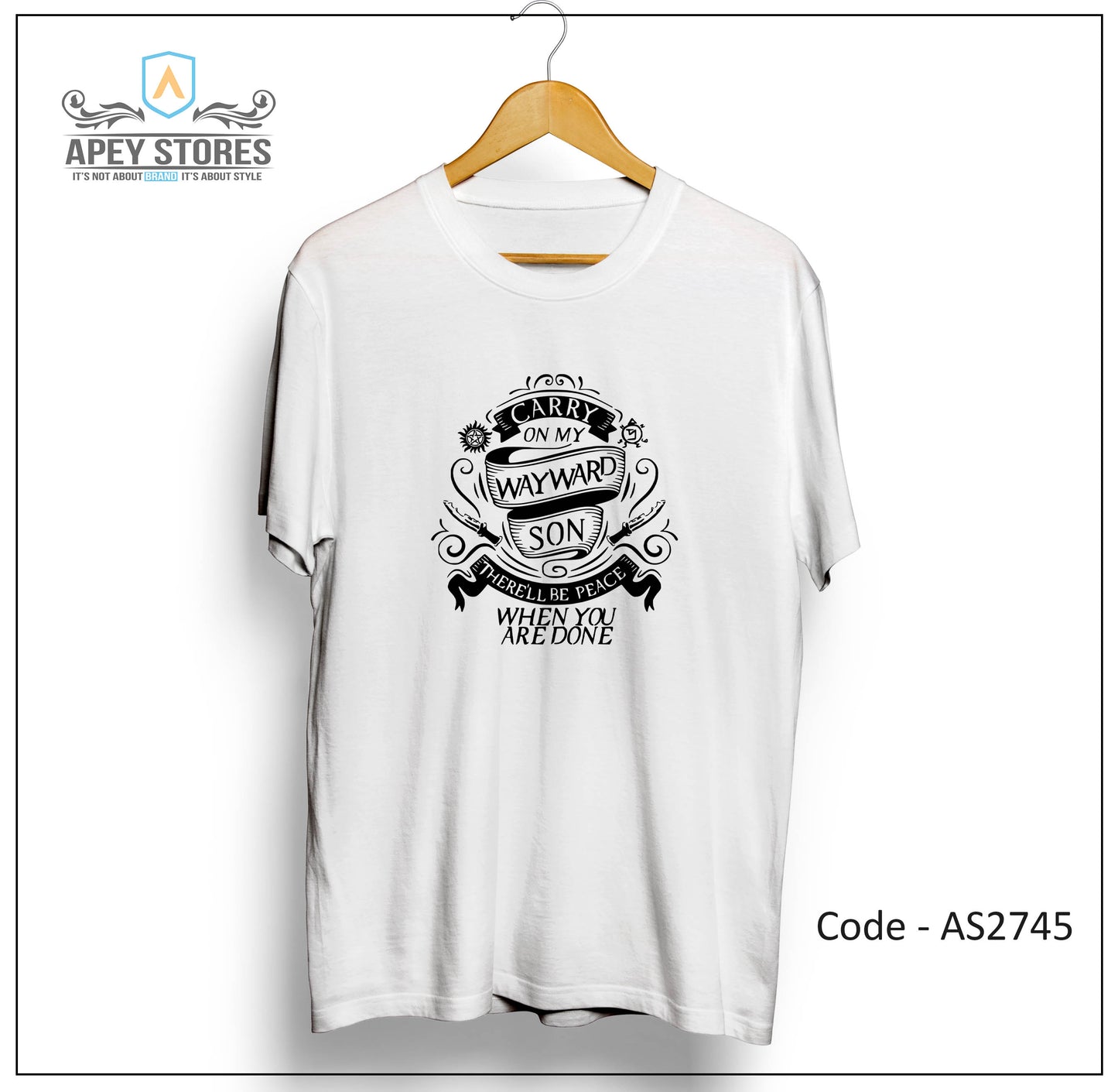 Supernatural TV Show Front Print Unisex Tee | AS2697