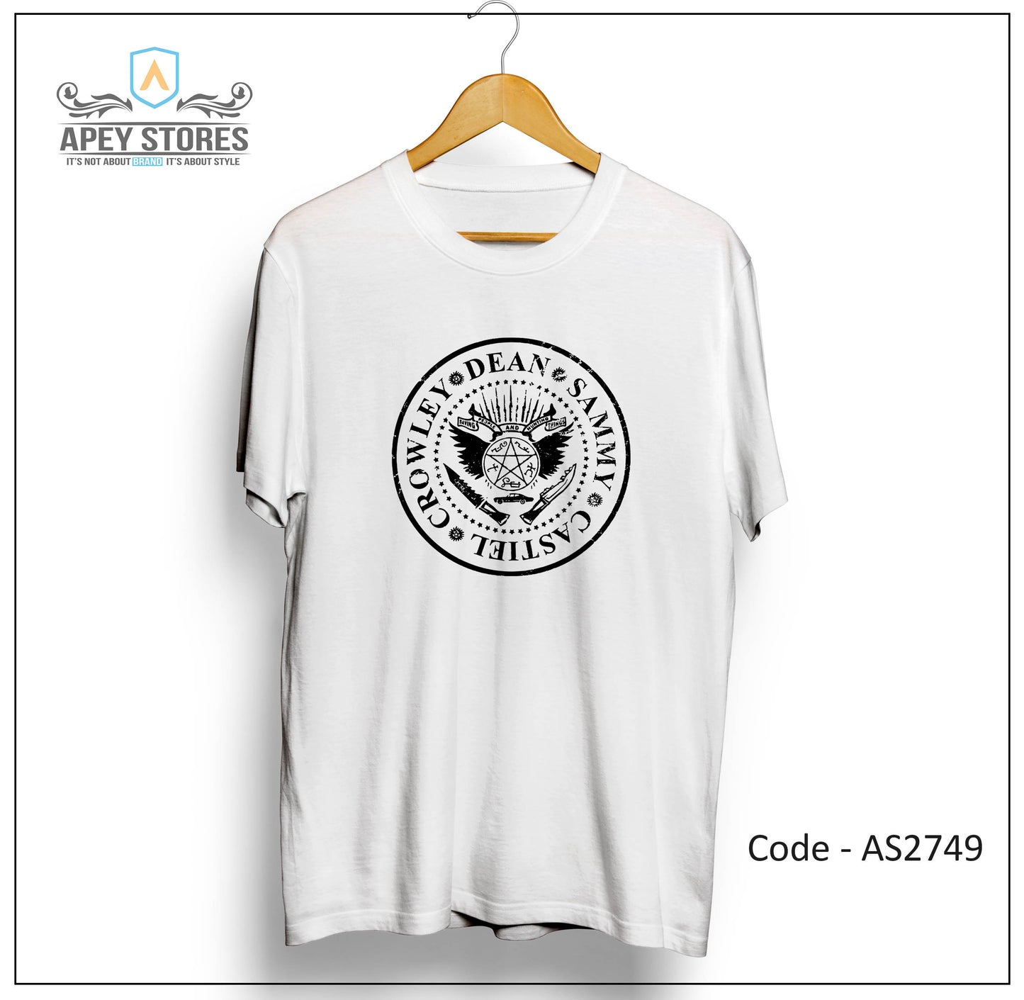 Supernatural TV Show Front Print Unisex Tee | AS2701