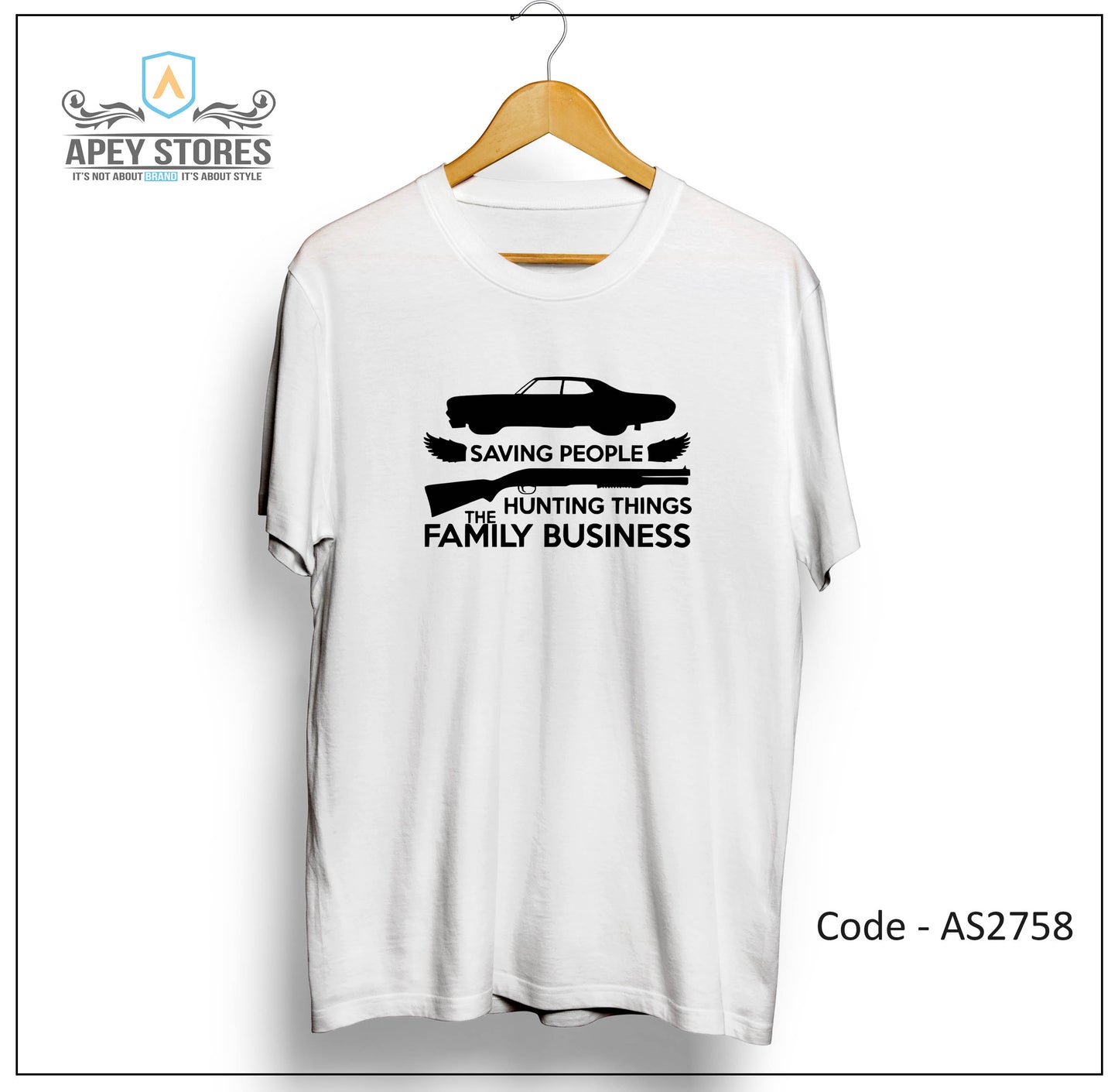 Supernatural TV Show Front Print Unisex Tee | AS2711