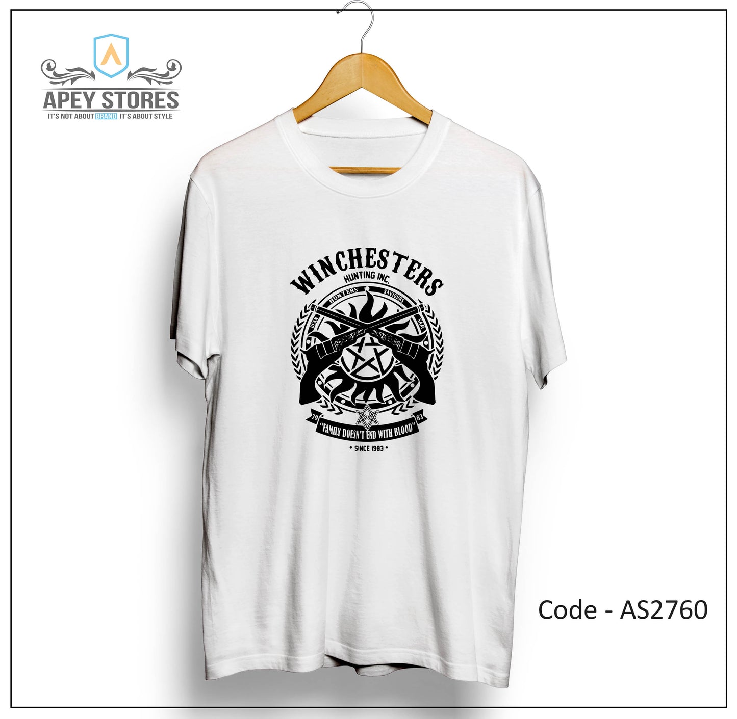 Supernatural TV Show Front Print Unisex Tee | AS2713