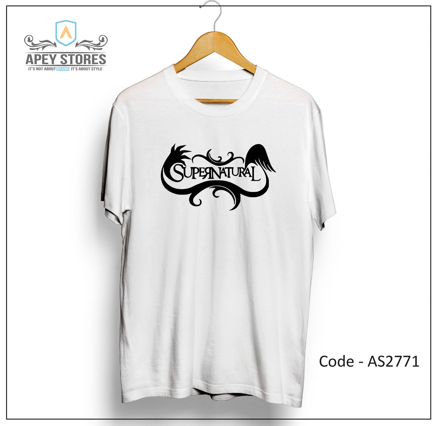 Supernatural TV Show Front Print Unisex Tee | AS2724