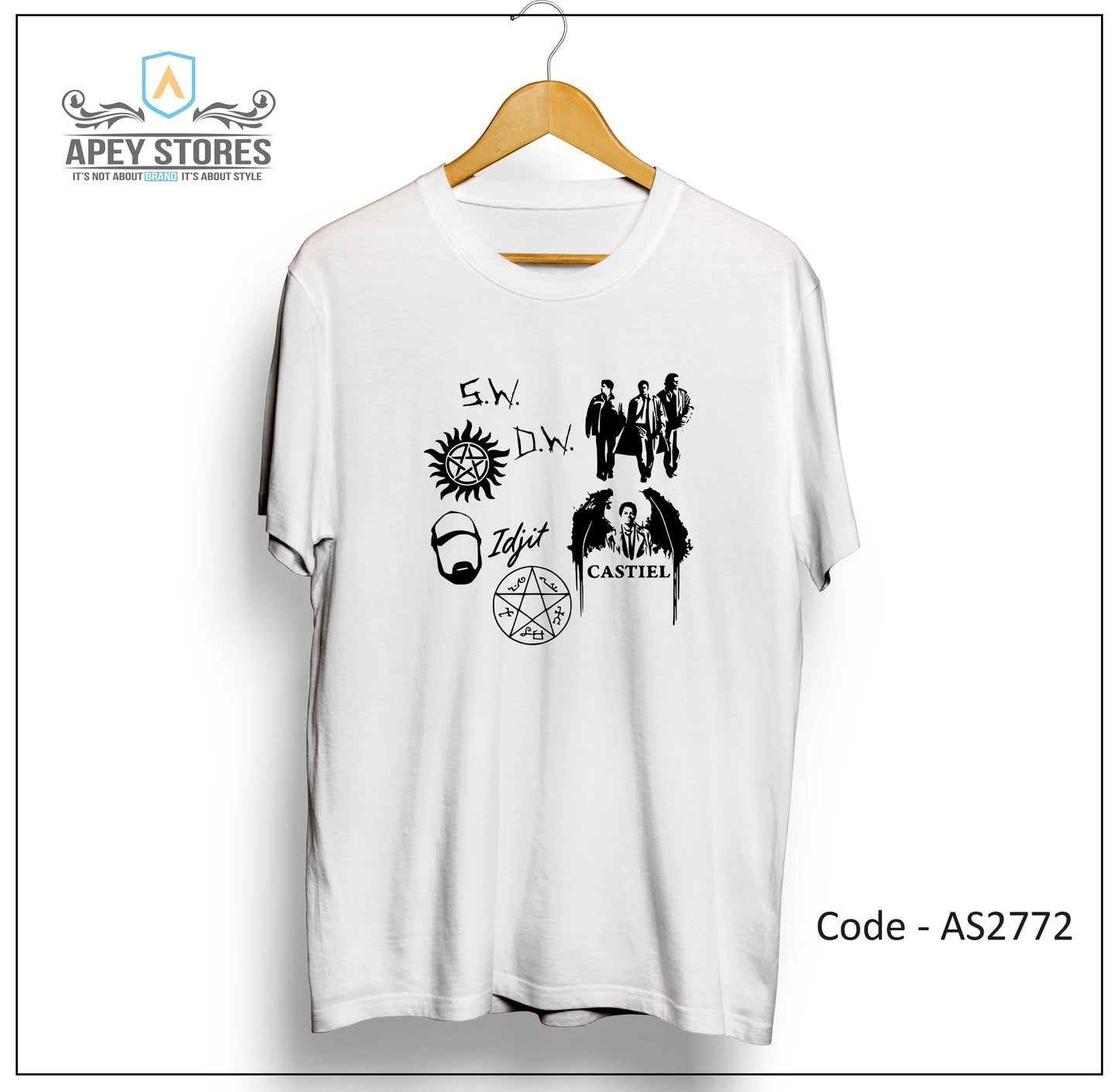 Supernatural TV Show Front Print Unisex Tee | AS2725