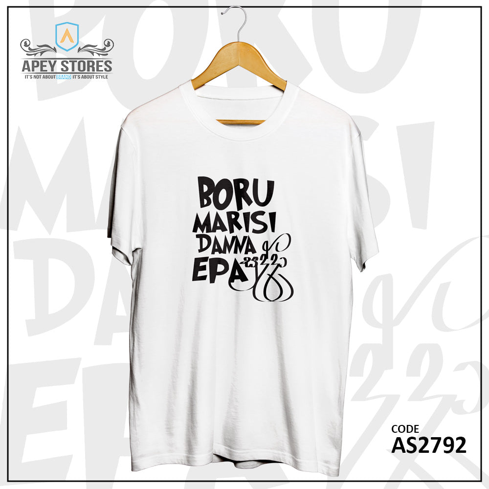Boru Marisi Danna Epa Sudda Front Print Unisex Tee | AS2789
