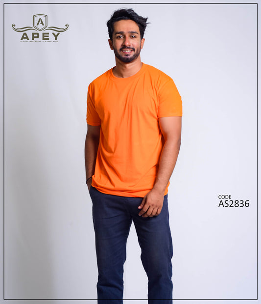 Orange Color Unisex Tee | AS2836
