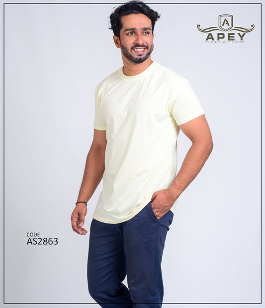 Banana Yellow Color Unisex Tee | AS2863