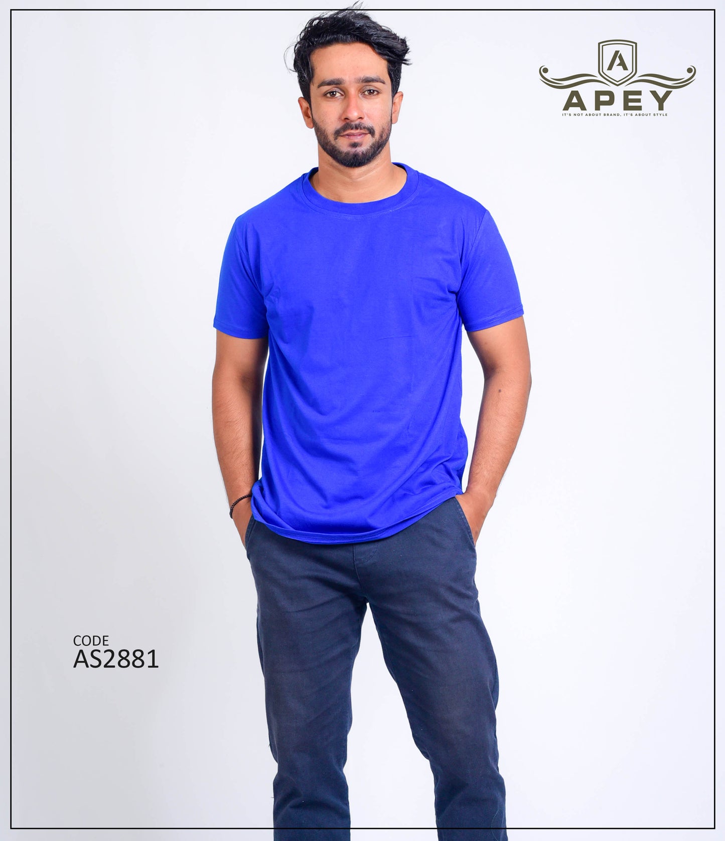 Royal Blue Color Unisex Tee | AS2881