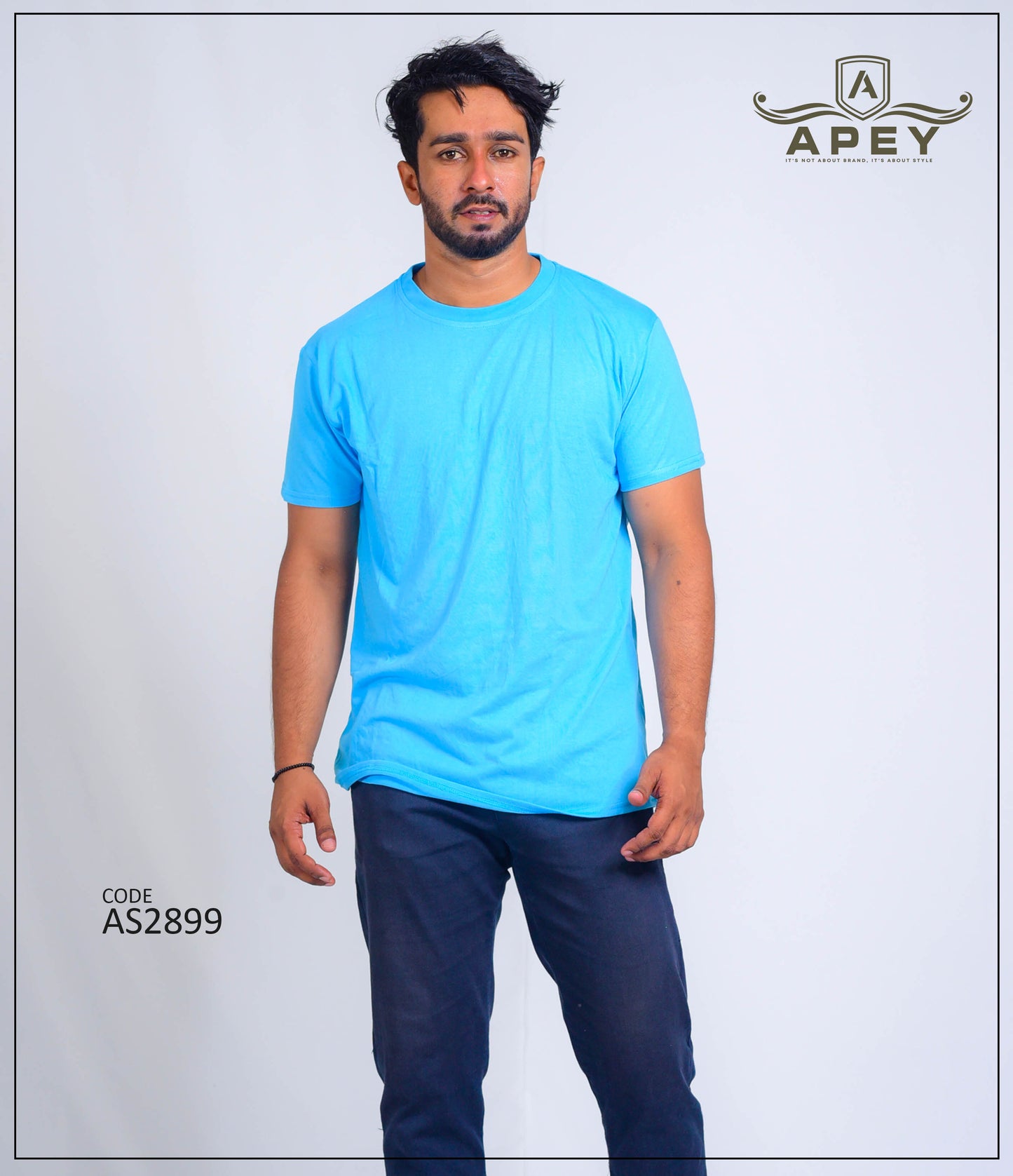 Sky Blue Color Unisex Tee | AS2899