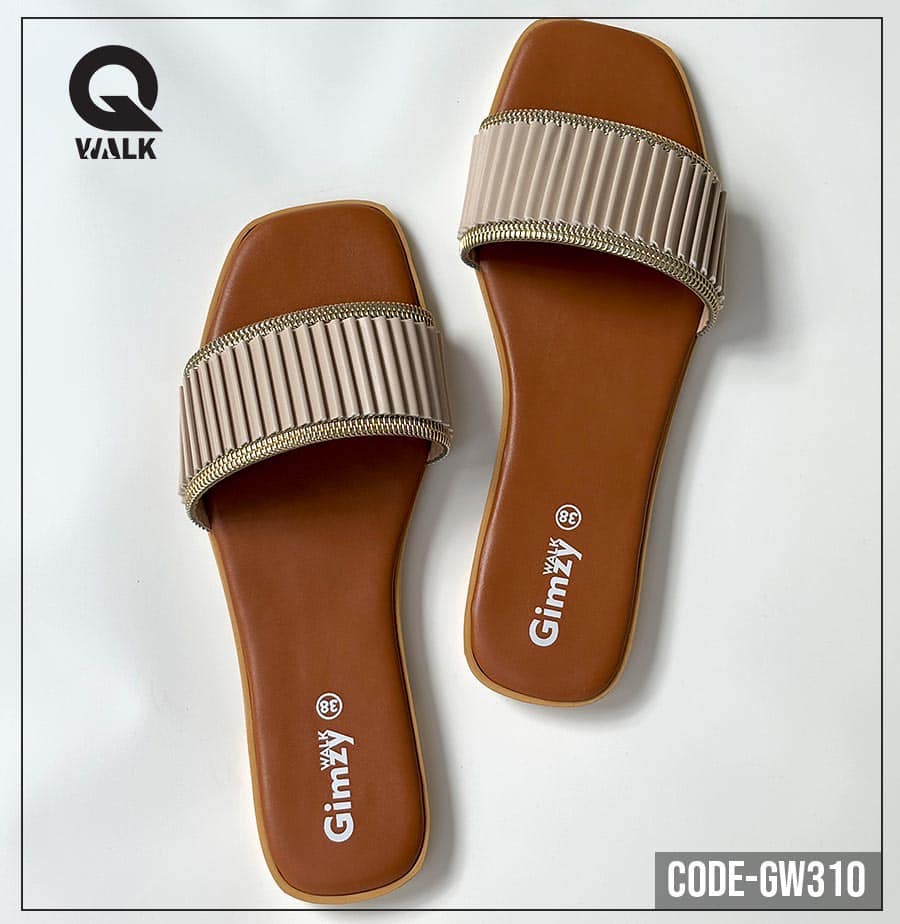 Brown Color Slipper with Cover Front | GW310