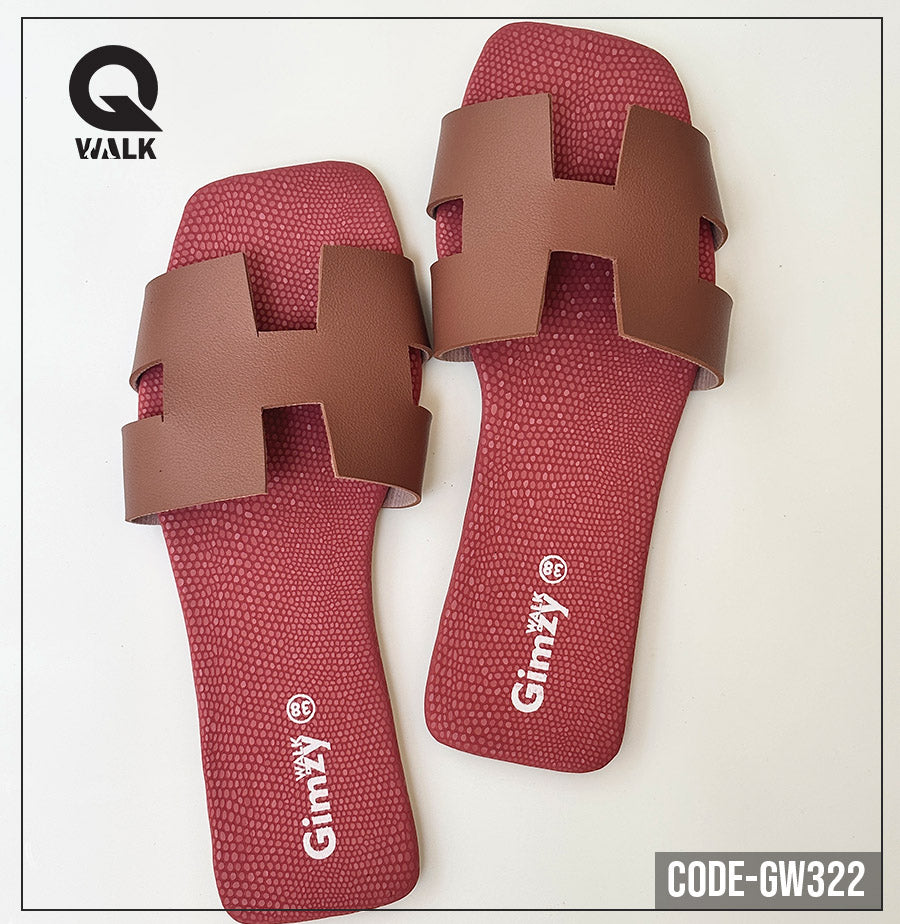 Pink Color Slipper with H Cut Front | GW322