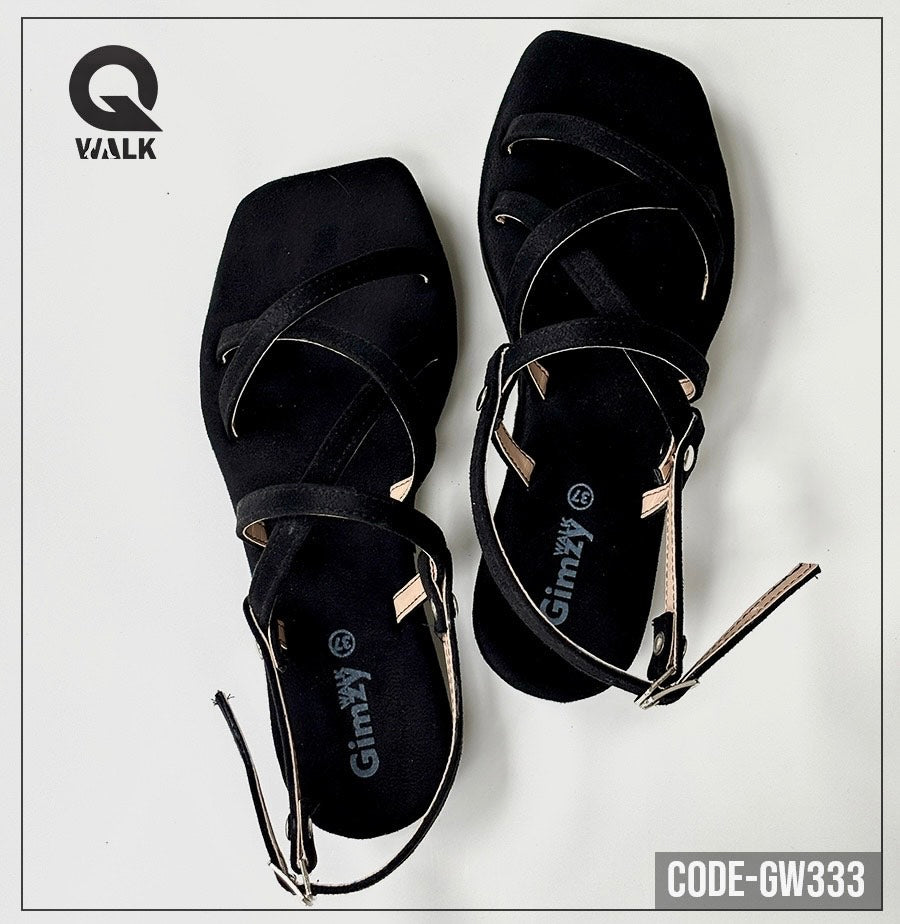 Black Color Flatfoam with Black Straps | GW333