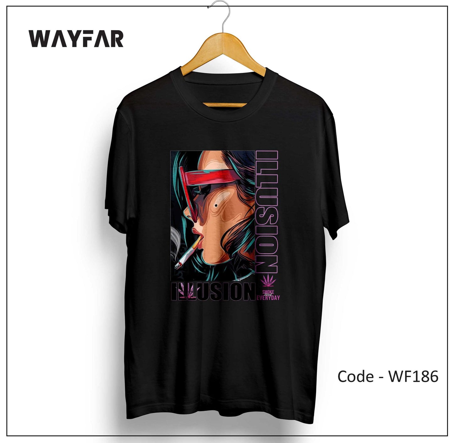 Full Color Streetwear Front Print Unisex Tee | WF186