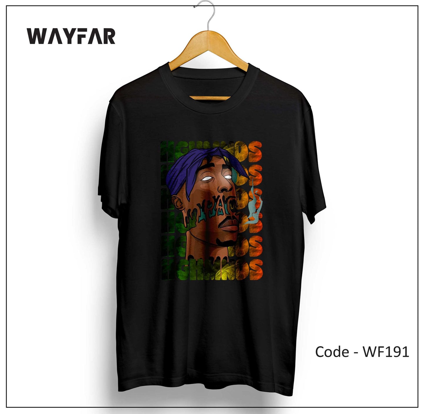 Full Color Streetwear Front Print Unisex Tee | WF191