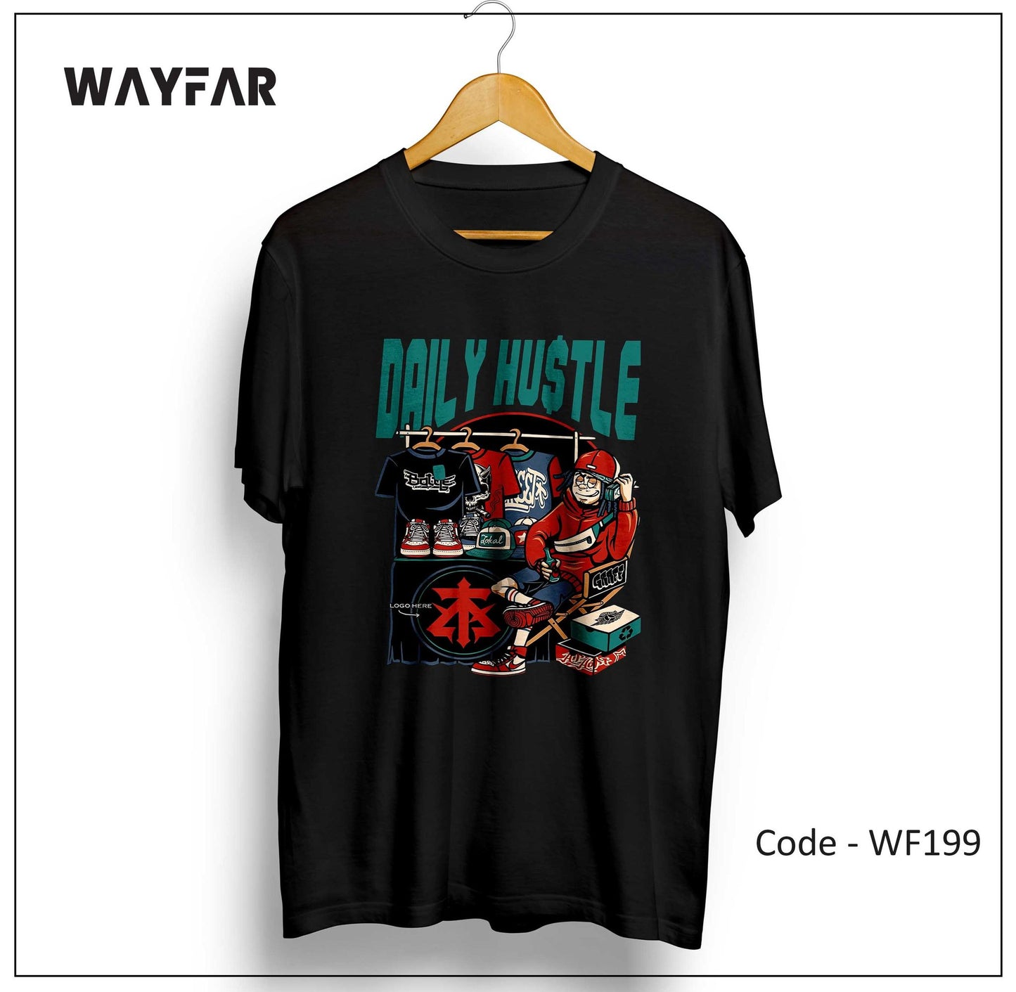 Full Color Streetwear Front Print Unisex Tee | WF199