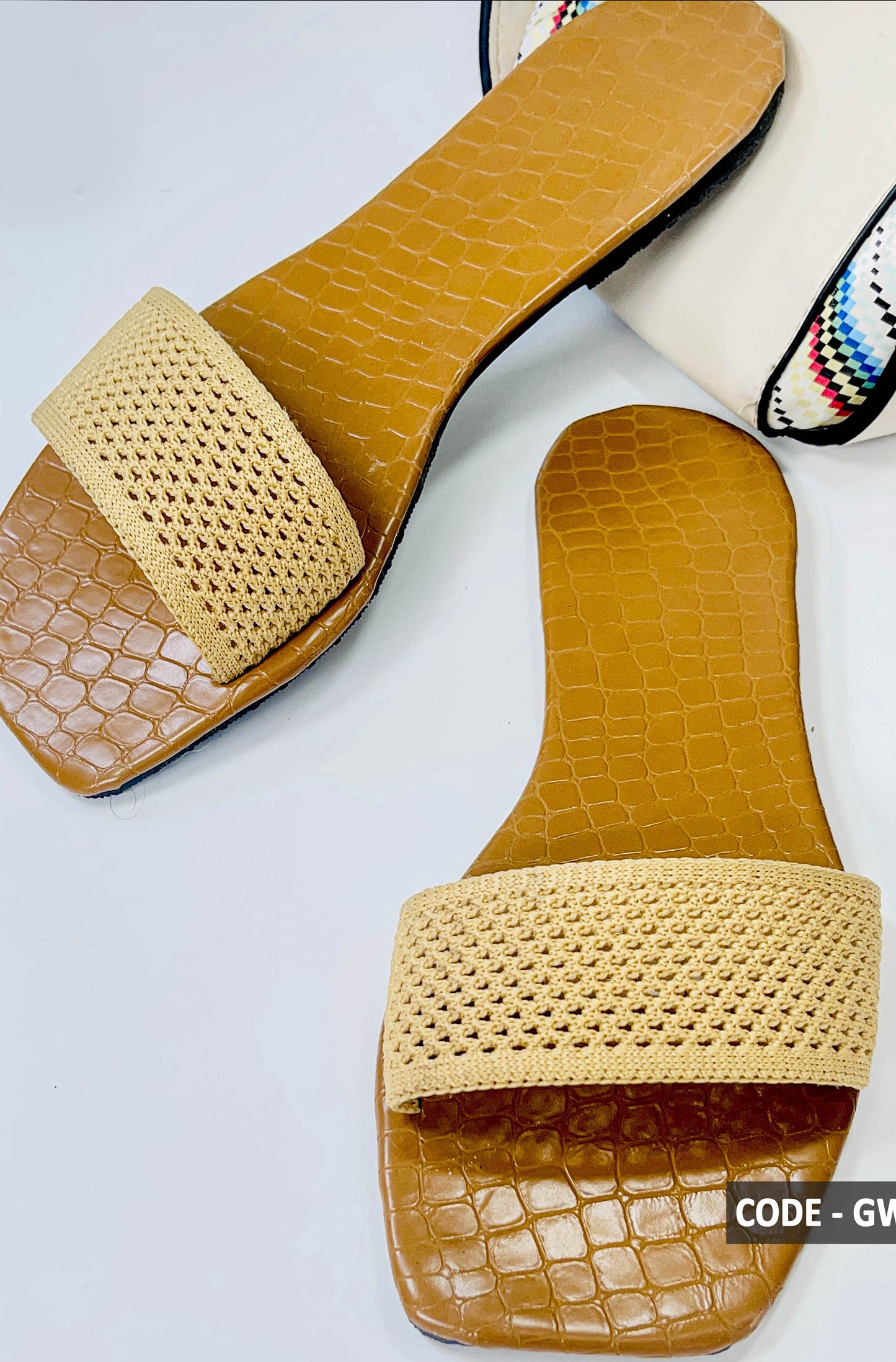 Copper Color Mesh Top Open Toe  - GW204