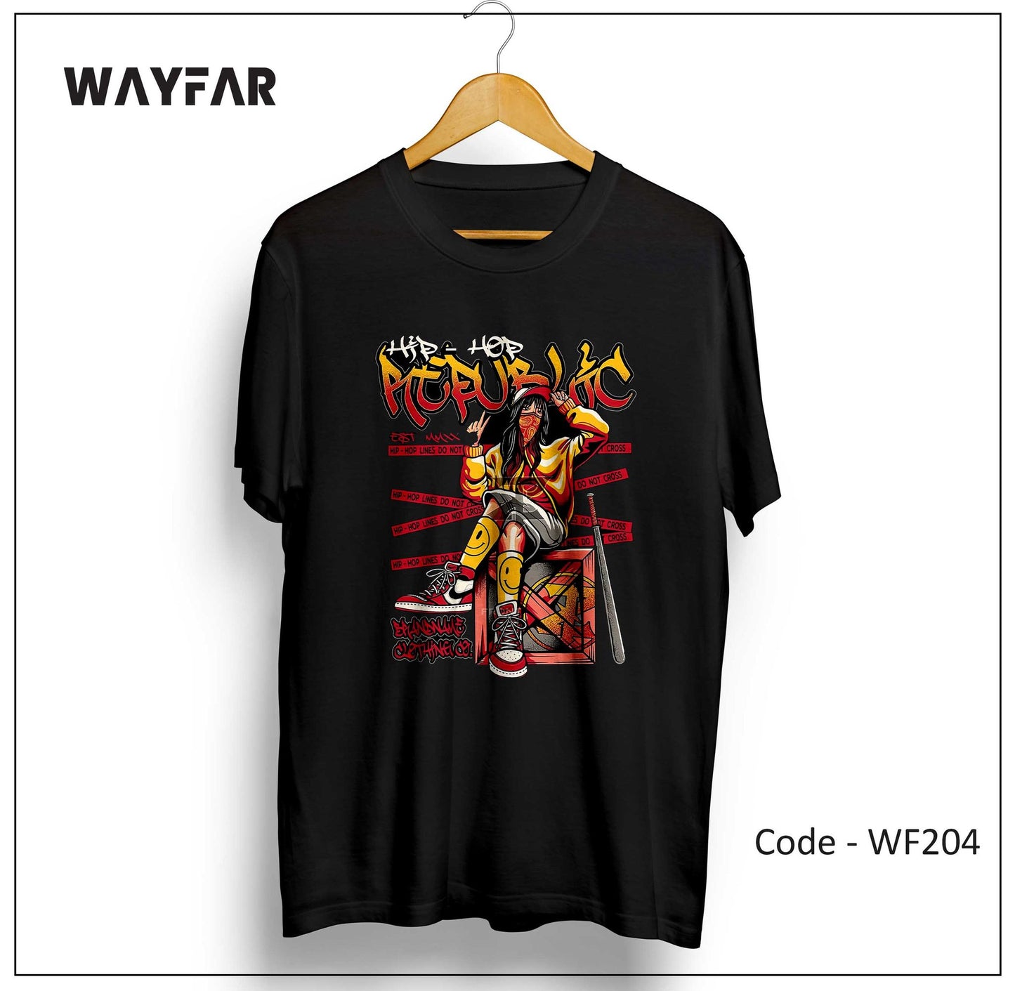 Full Color Streetwear Front Print Unisex Tee | WF204