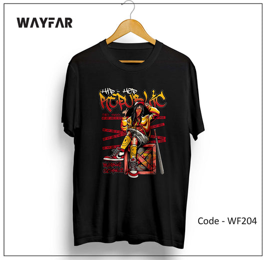 Full Color Streetwear Front Print Unisex Tee | WF204