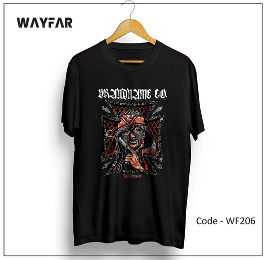 Full Color Streetwear Front Print Unisex Tee | WF206