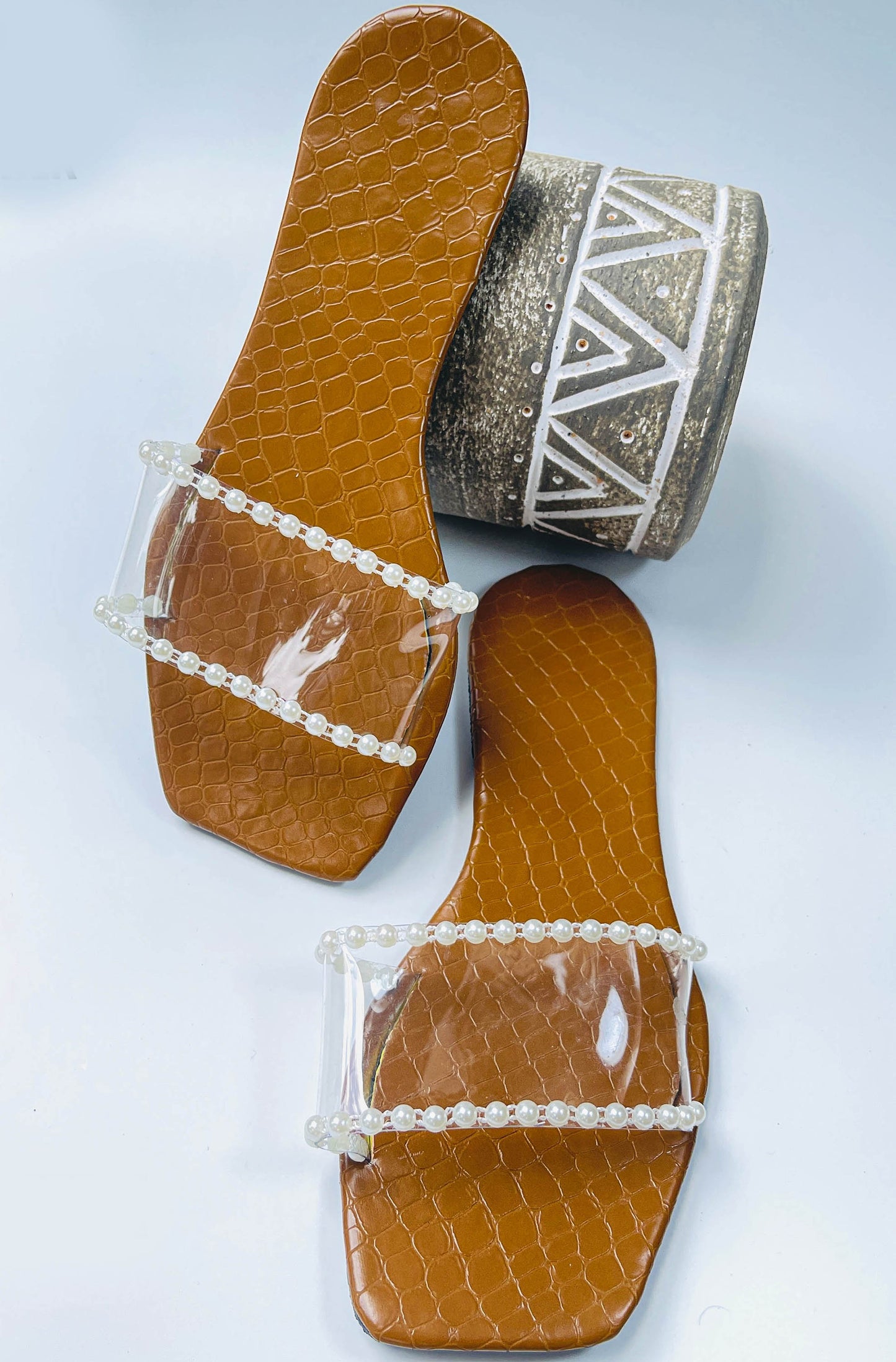 Copper Color Transparent Top Open Toe  - GW207