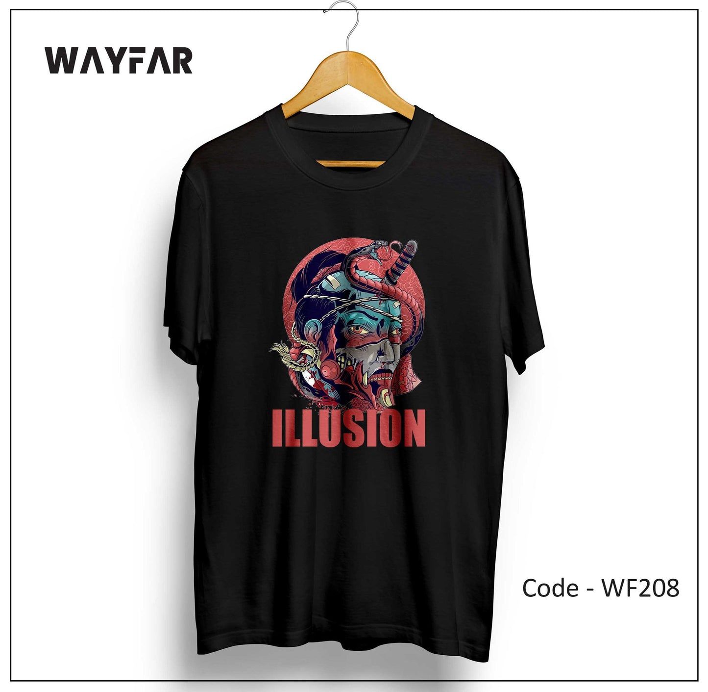 Full Color Streetwear Front Print Unisex Tee | WF208