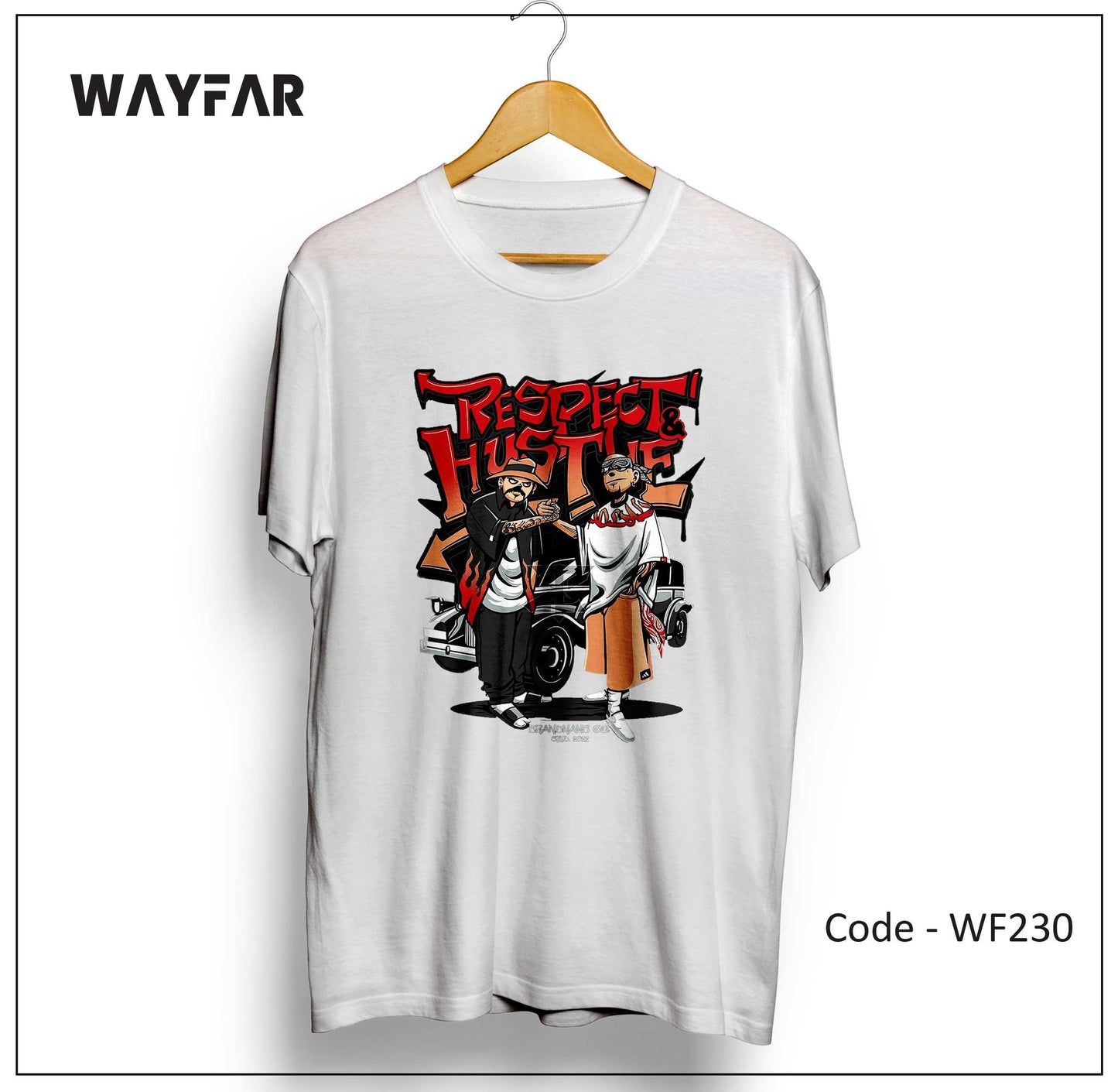 Full Color Streetwear Front Print Unisex Tee | WF183