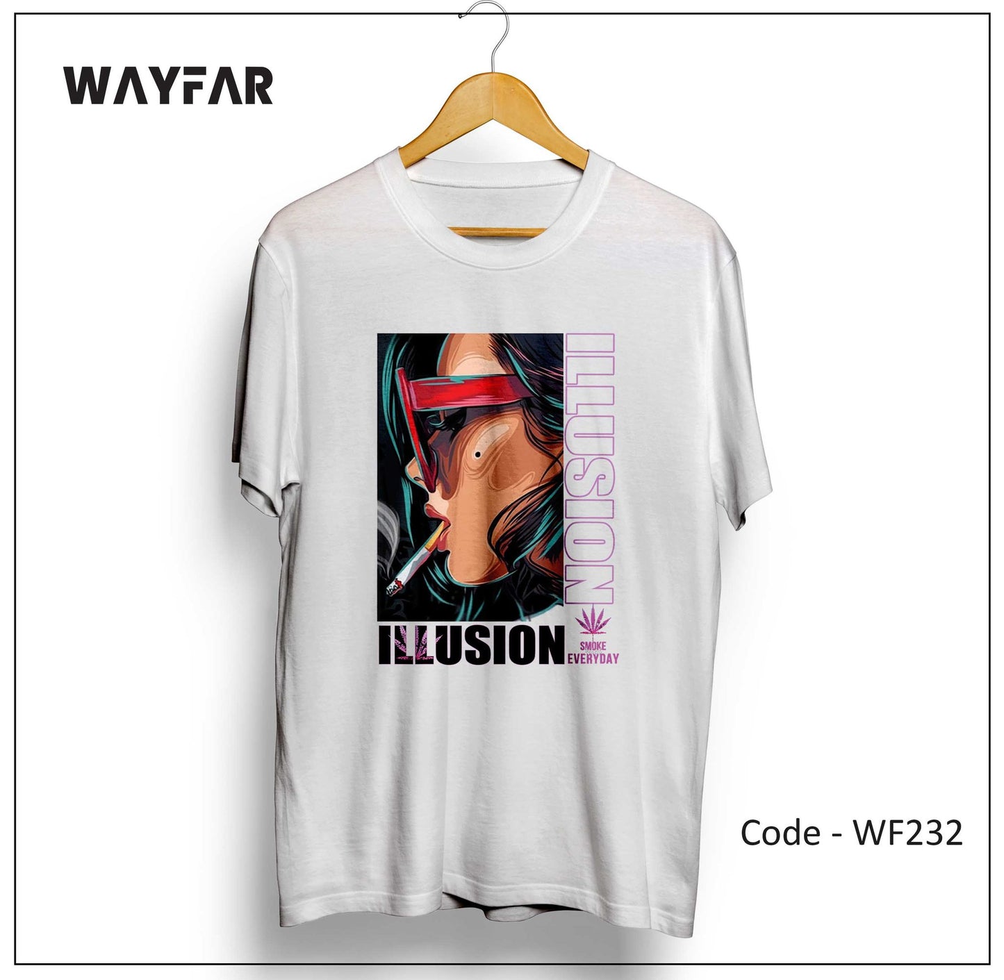 Full Color Streetwear Front Print Unisex Tee | WF186