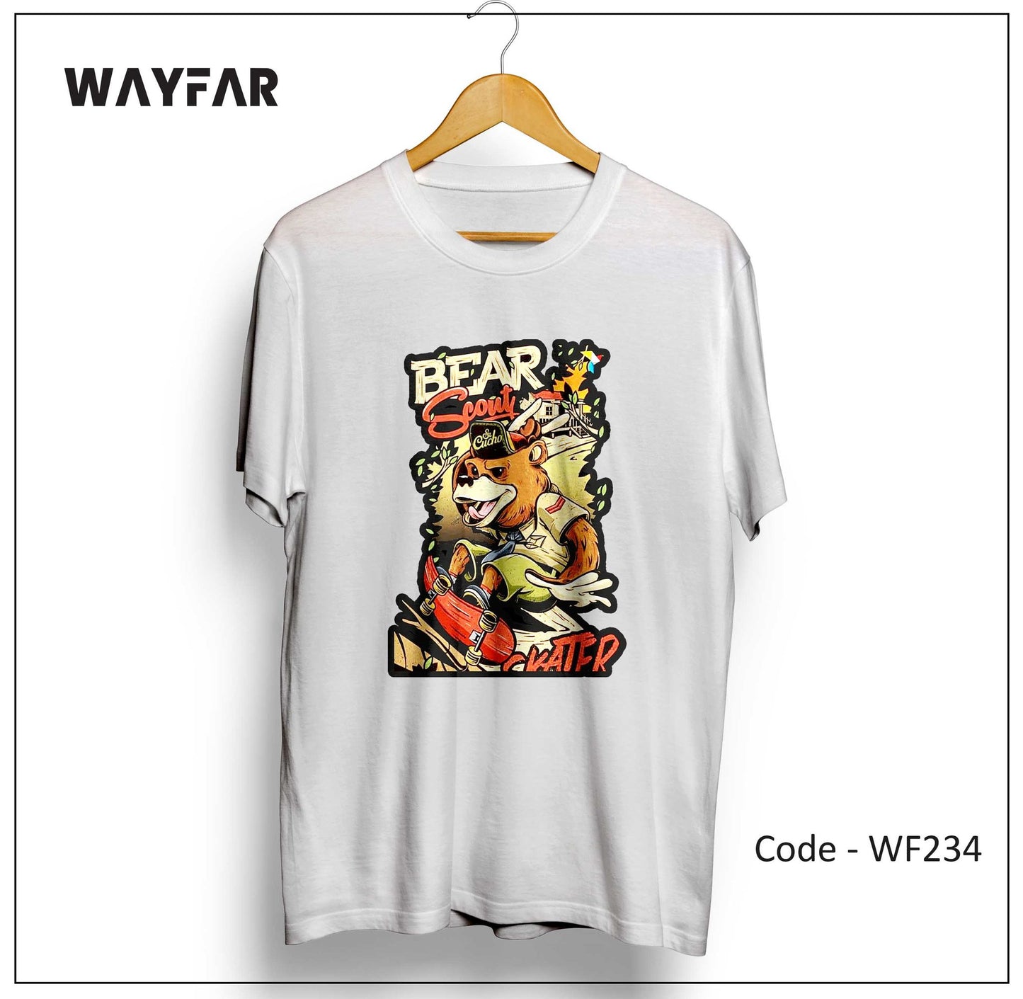 Full Color Streetwear Front Print Unisex Tee | WF188