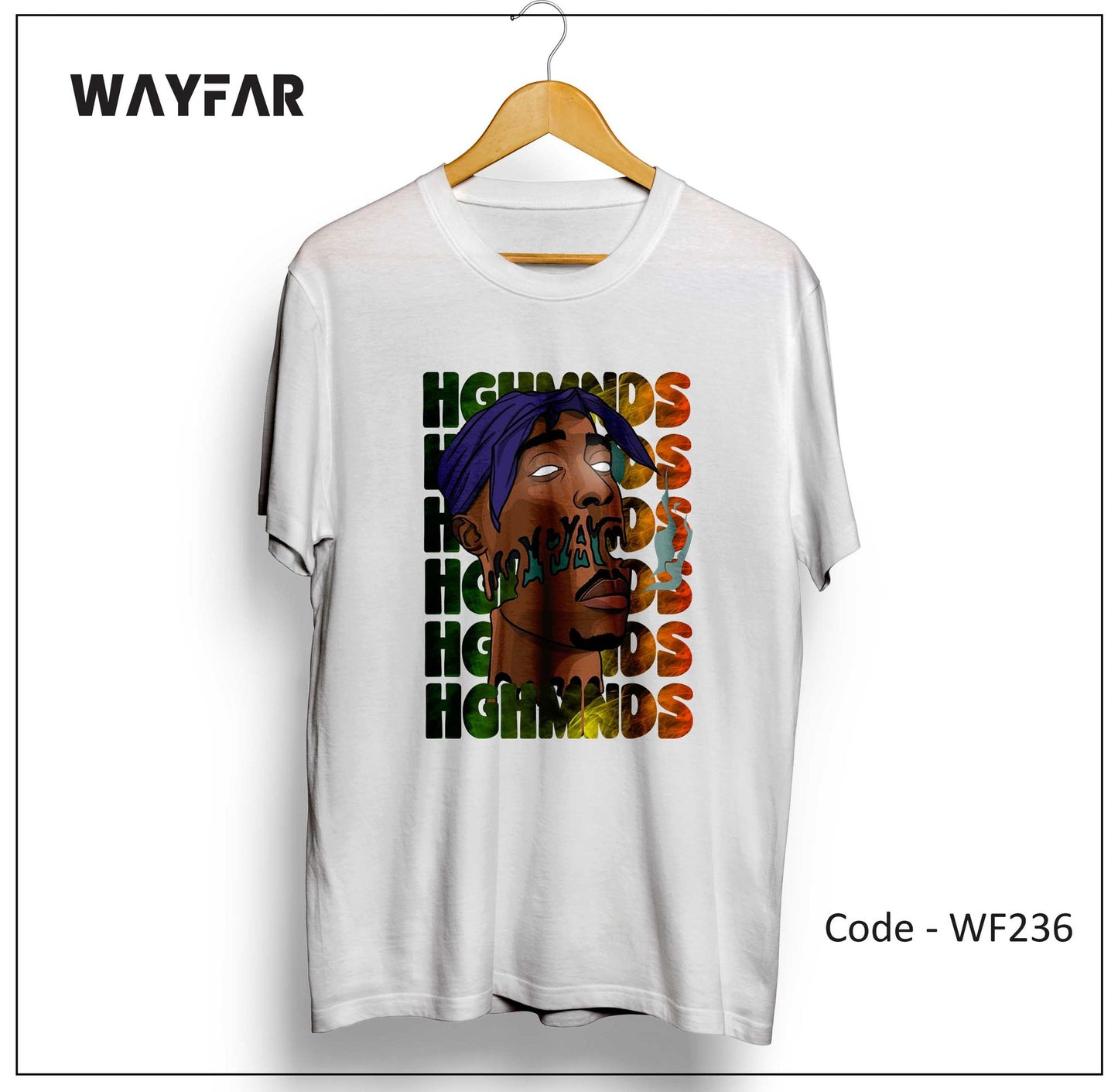 Full Color Streetwear Front Print Unisex Tee | WF191