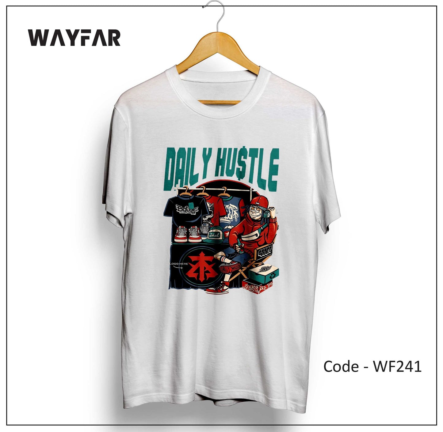 Full Color Streetwear Front Print Unisex Tee | WF199