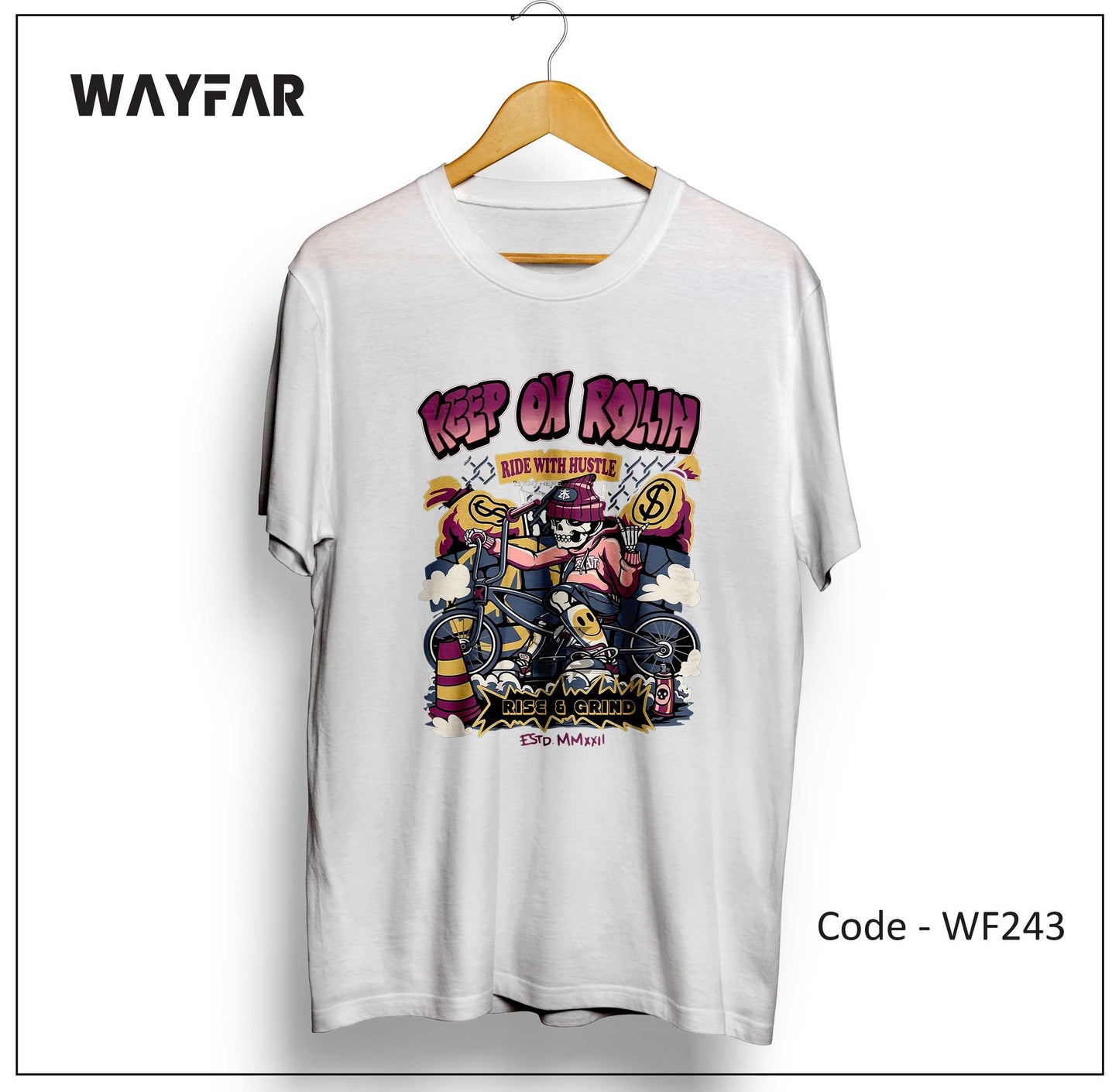 Full Color Streetwear Front Print Unisex Tee | WF201