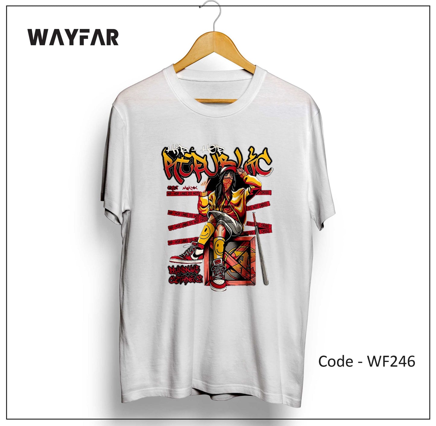 Full Color Streetwear Front Print Unisex Tee | WF204