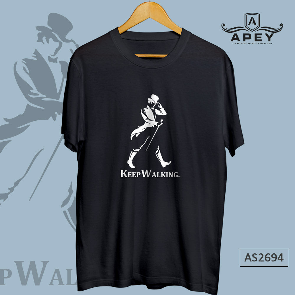 Keep Walking Front Print Unisex Tee | AS2694