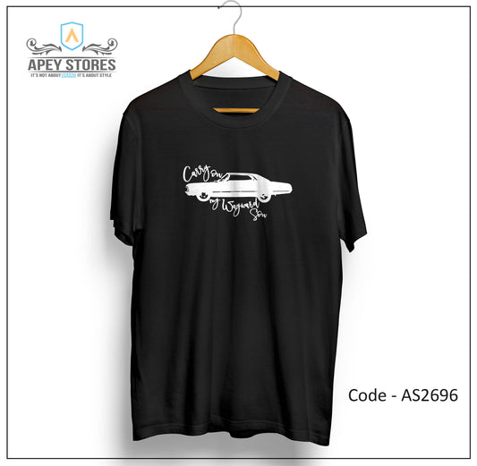 Supernatural Car Front Print Unisex Tee | AS2696