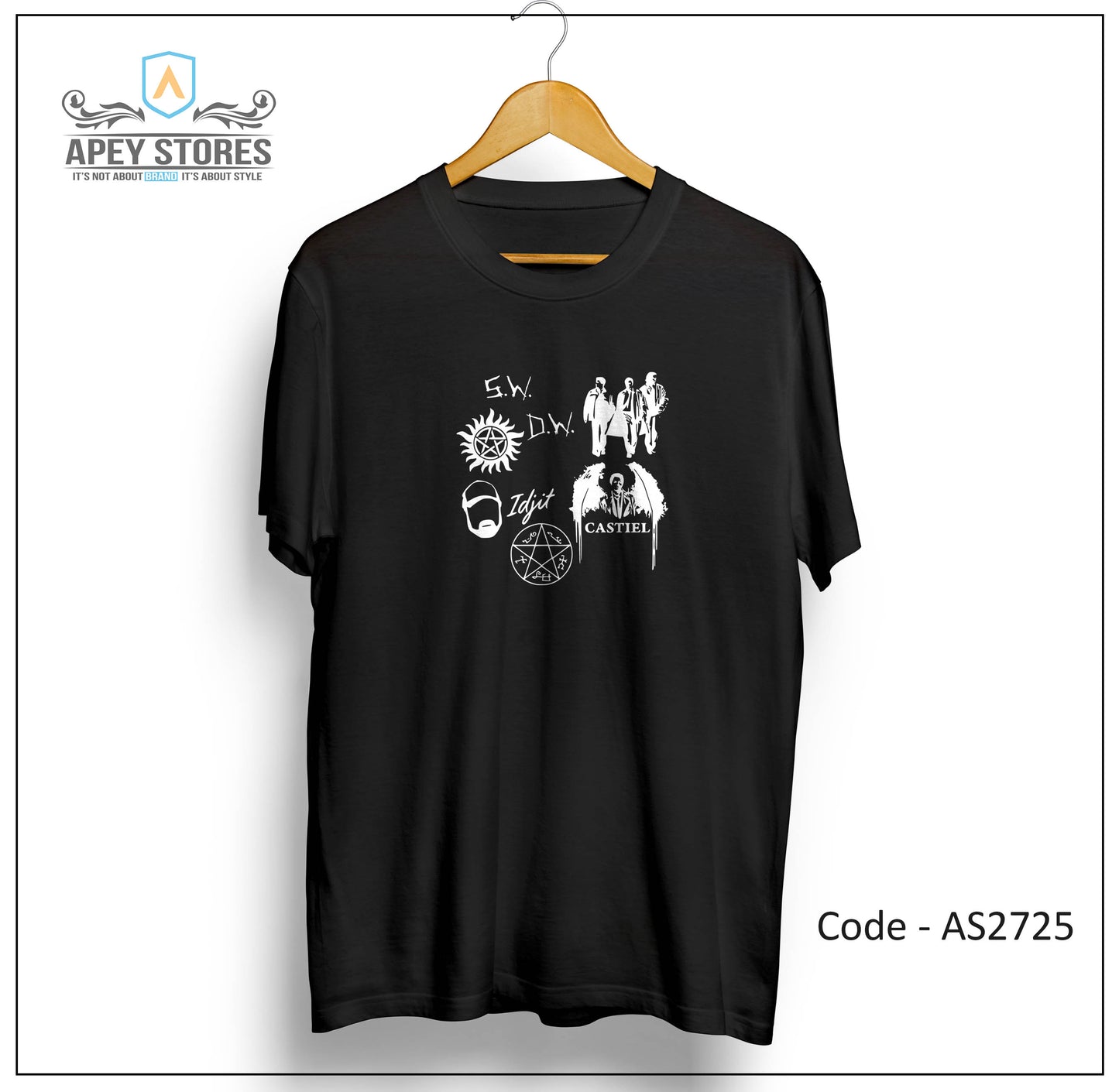 Supernatural TV Show Front Print Unisex Tee | AS2725