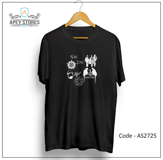 Supernatural TV Show Front Print Unisex Tee | AS2725