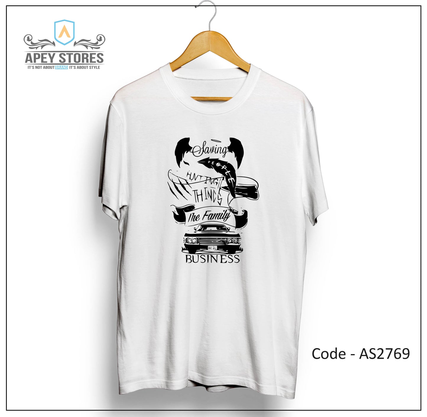 Supernatural TV Show Front Print Unisex Tee | AS2722