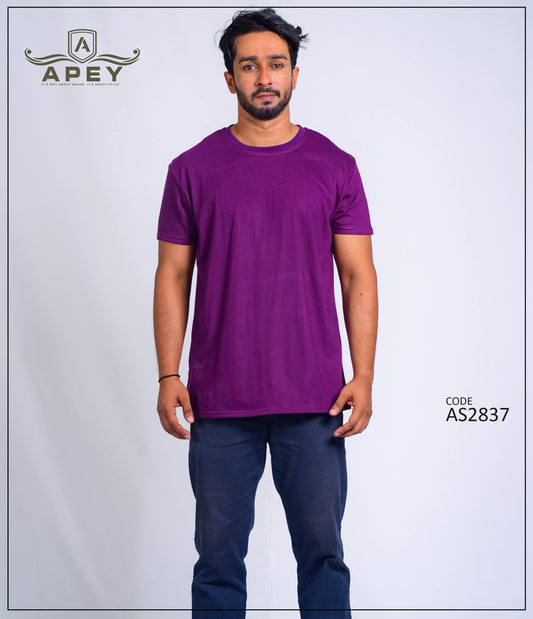 Purple Color Unisex Tee | AS2837