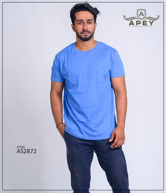 Marl Light Purple Color Unisex Tee | AS2872