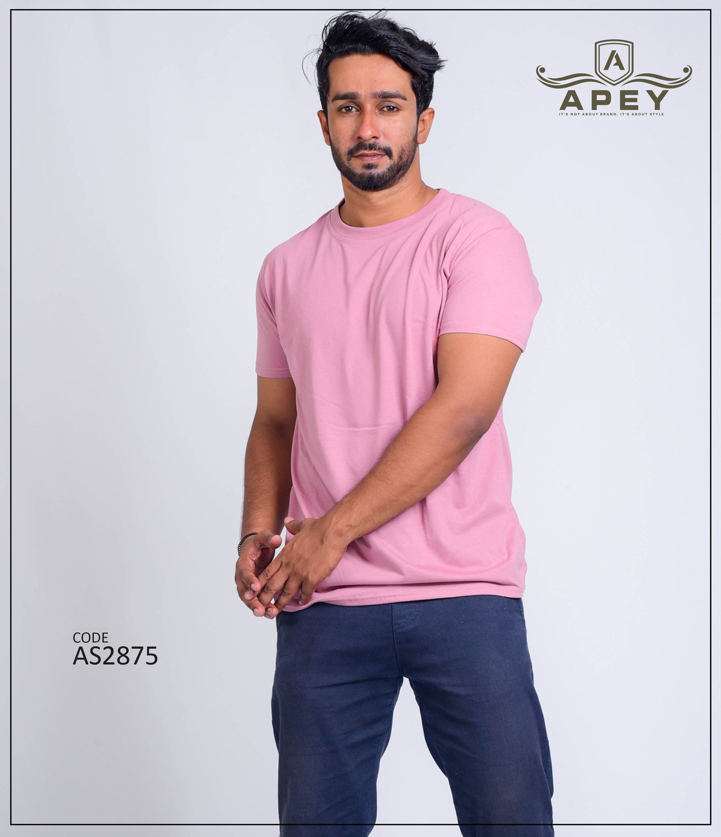 Pastal Pink Color Unisex Tee | AS2875