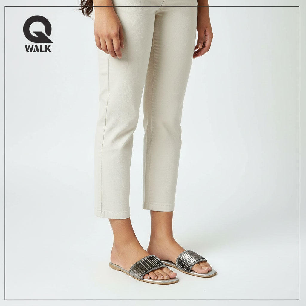 Light Grey Color Slipper with Cover Front | GW308