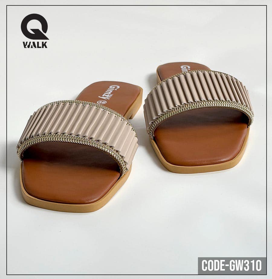 Brown Color Slipper with Cover Front | GW310