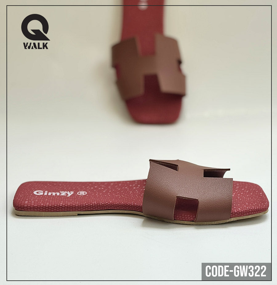 Pink Color Slipper with H Cut Front | GW322
