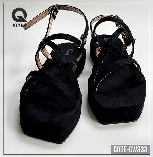 Black Color Flatfoam with Black Straps | GW333