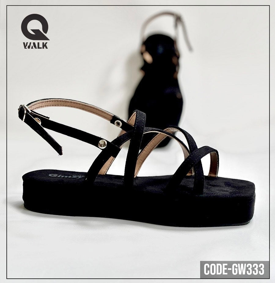 Black Color Flatfoam with Black Straps | GW333