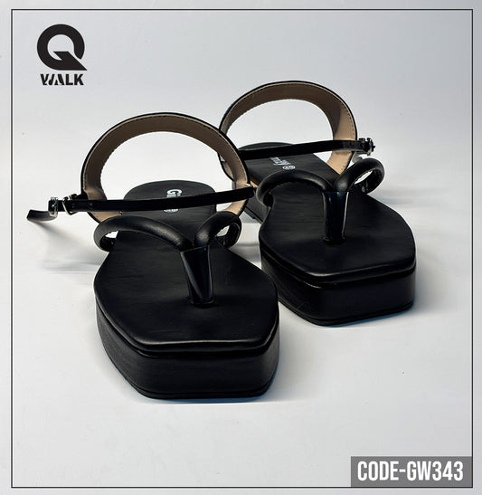Black Color Flatfoam with Black Straps | GW343